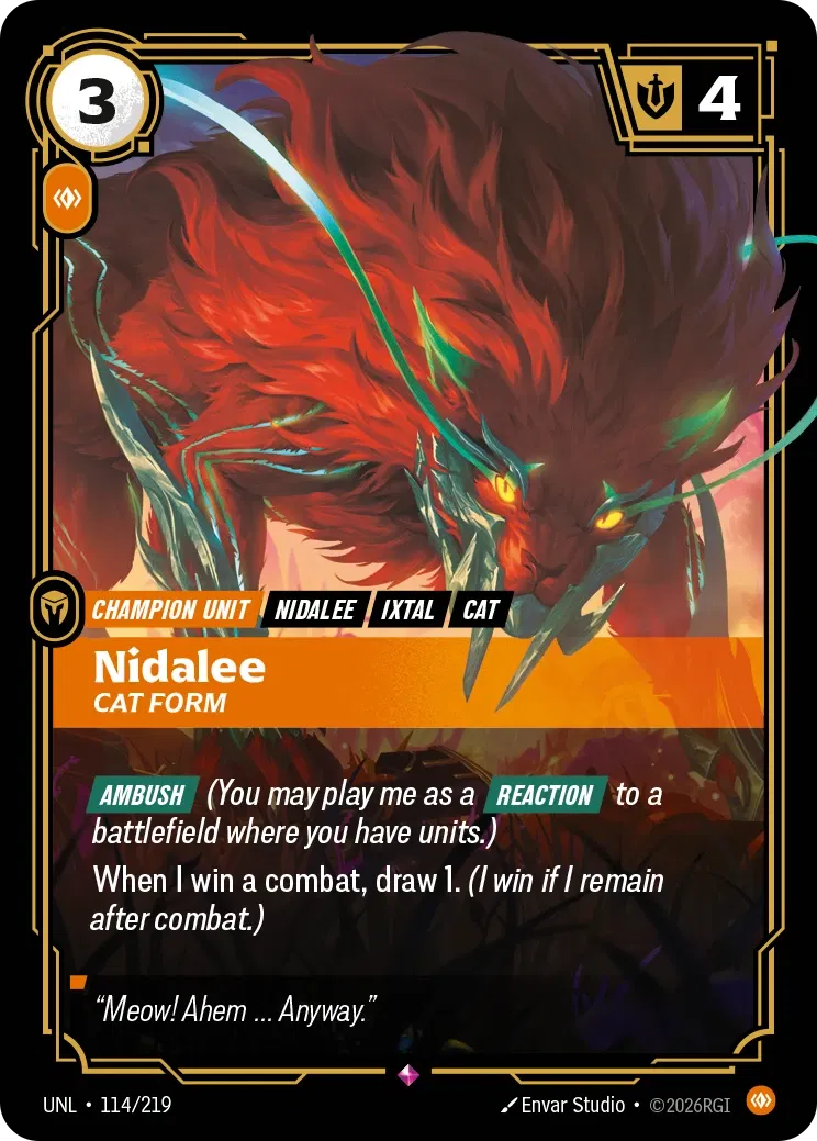 Nidalee Cat Form