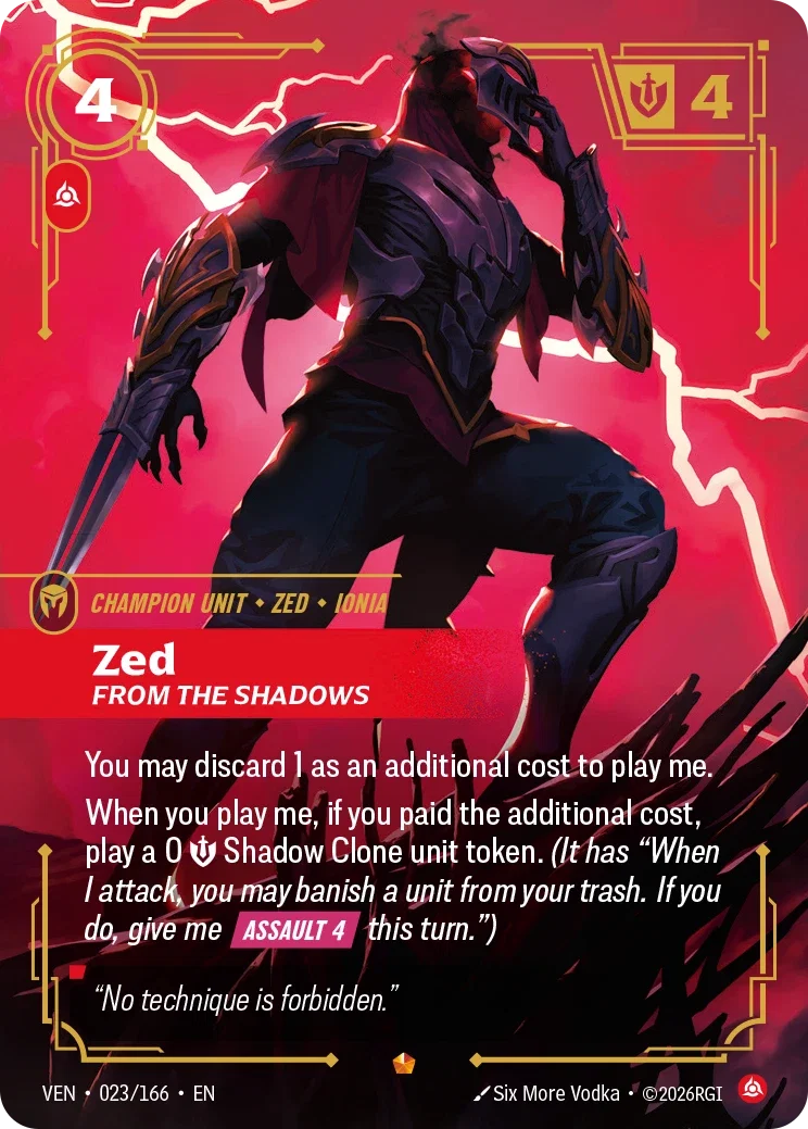 Zed From the Shadows